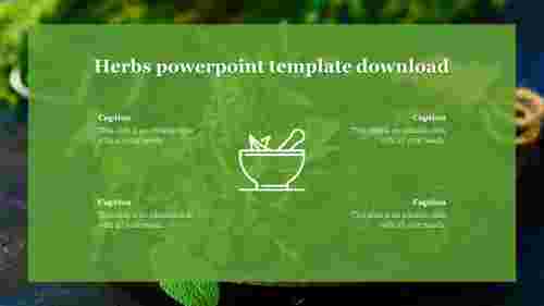 Herbs powerpoint template download